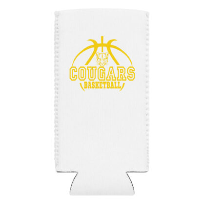 Elkhorn City Cougars Basketball 1 Can cooler - Image 4