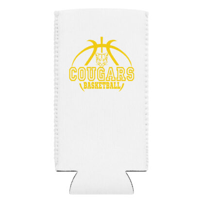 Elkhorn City Cougars Basketball 1 Can cooler - Image 3