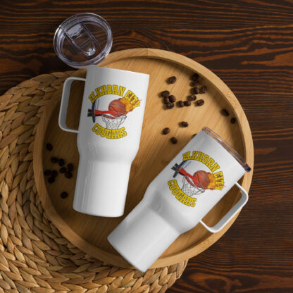 Elkhorn City Cougars Basketball 6 Travel mug with a handle - Image 2