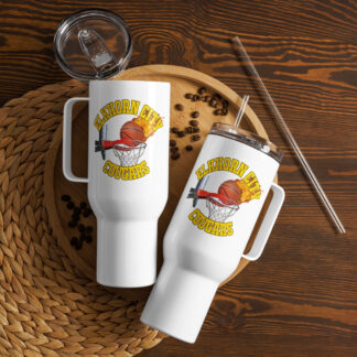 Elkhorn City Cougars Basketball 6 Travel mug with a handle