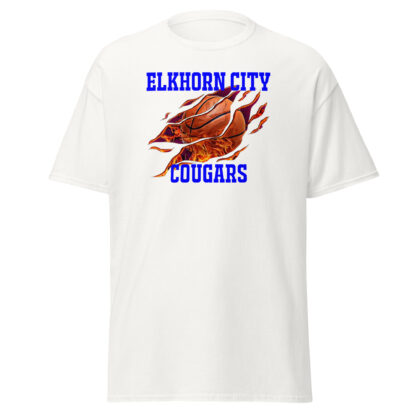 Elkhorn City Cougars Basketball 5 Unisex classic tee - Image 13